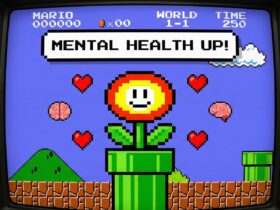 Tuve algo de suerte Salud Mental - Imagen de la flor de la suerte del videojuego Super Mario Bros.