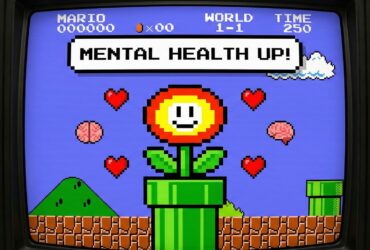 Tuve algo de suerte Salud Mental - Imagen de la flor de la suerte del videojuego Super Mario Bros.